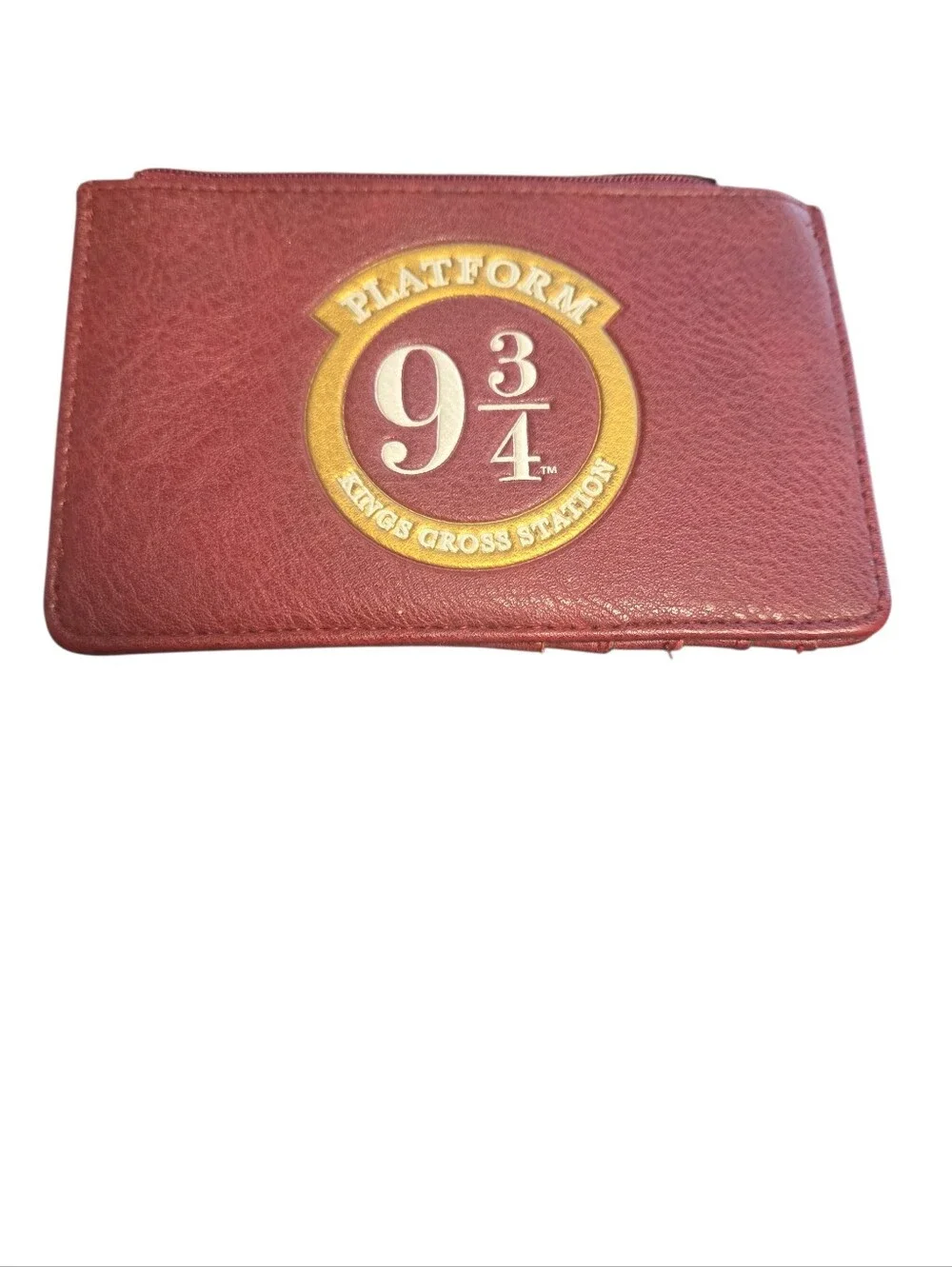 Platform 9 3/4 Burgundy Zip Wallet - Harry Potter Inspired